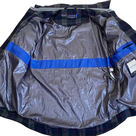 Gentleman Farmer Mens Sz L Wool Blend Plaid Shacket Jacket Preppy Classic Fall - Picture 12 of 16